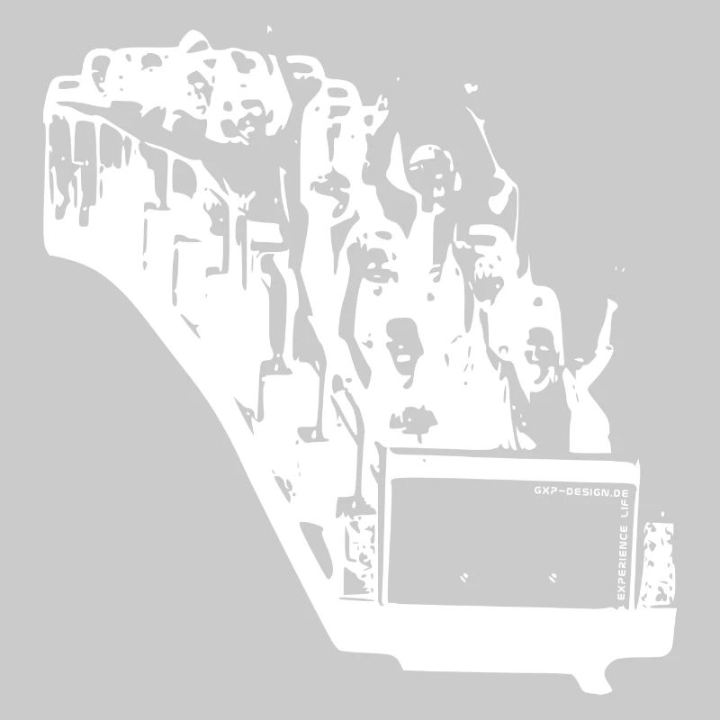 gxp life is a rollercoaster white - roller coastw