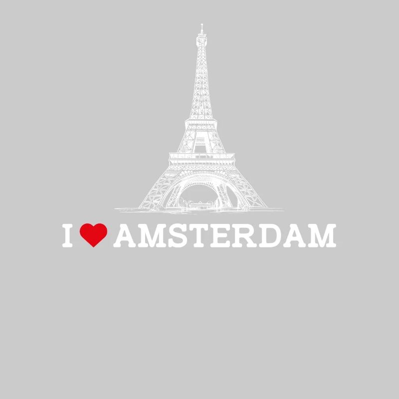 J’aime la Tour Eiffel Pays-Bas Cool Amsterdam Drapeau