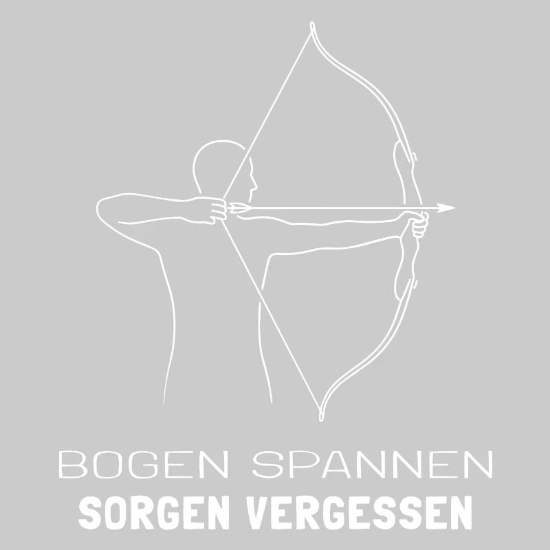 Bogenschießen Spruch - Bogenschütze Minimal