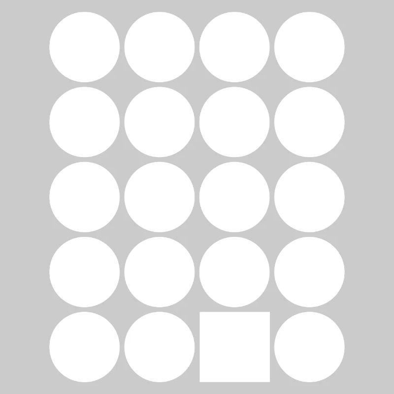 Polka Dot Grid with Accent Square
