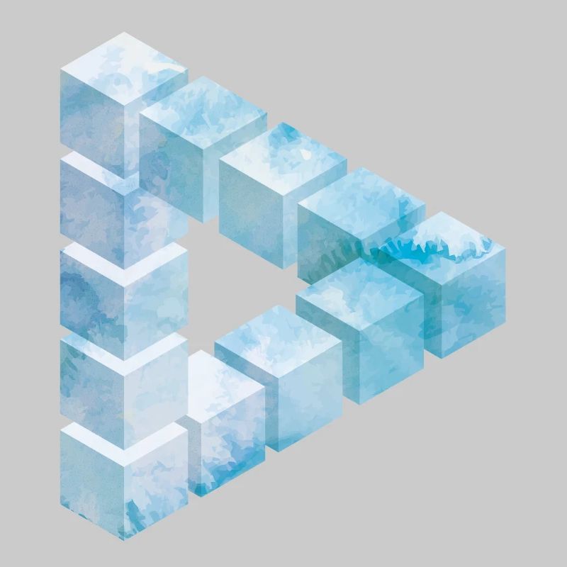 Conception de motif de bloc de glace