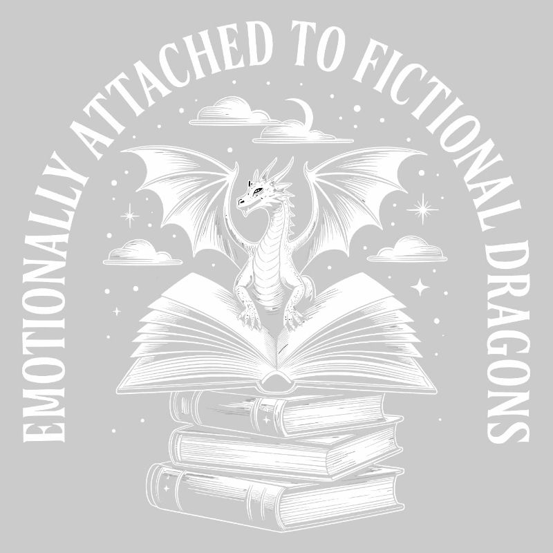 Funny Novel Fantasy Dragon Reader Book Nerd