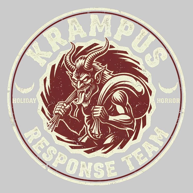 Équipe d’intervention Krampus Cryptide drôle Krampus