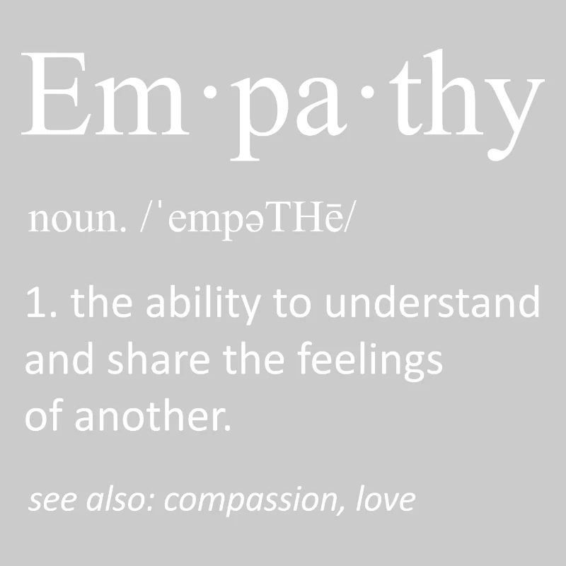 Empathy Dictionary Definition Minimalist Gift