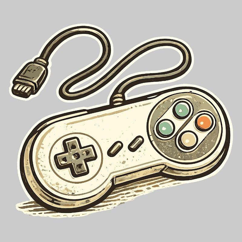Retro Game Controller Graphics