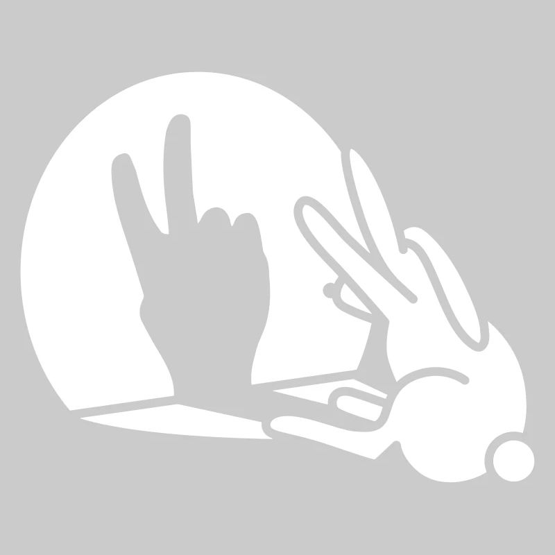 Rabbit shadow hand birthday two 2 years