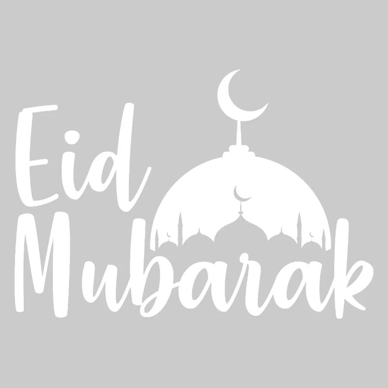 Silhouette der Eid Mubarak-Moschee