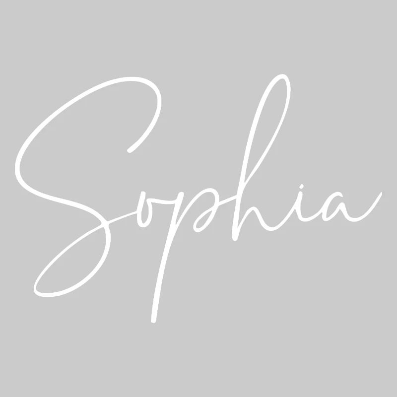 Sophia / Conception d’écriture manuscrite (Blanc)