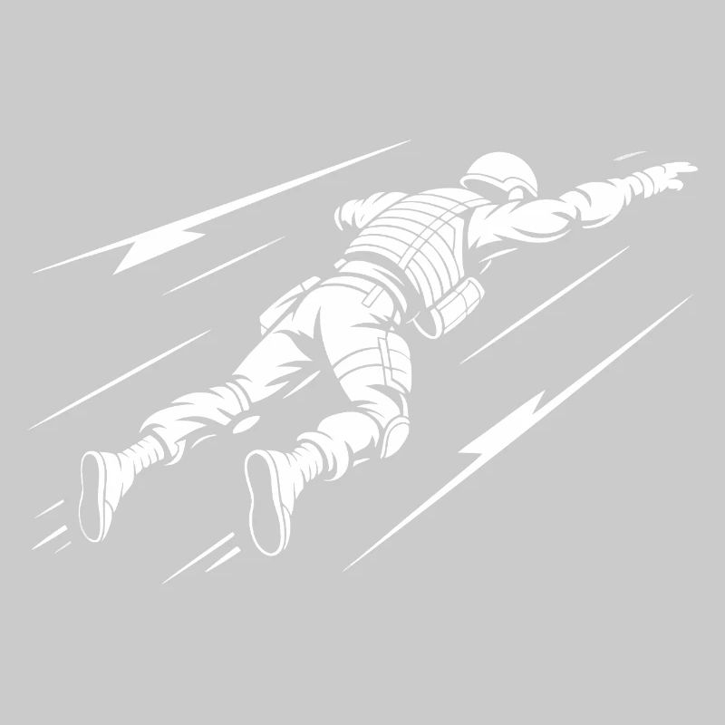 Astronaute en vol dans l'espace