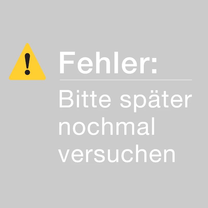 Fehler: Bitte noch einmal versuchen Informatik