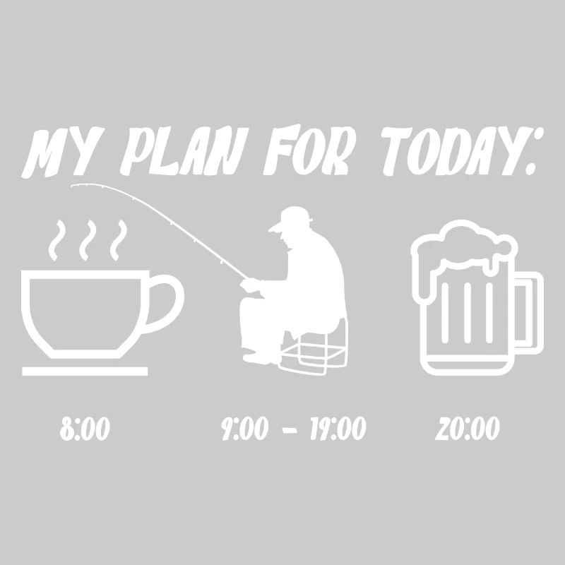 Mein Plan heute: Kaffee, Angeln & Bier