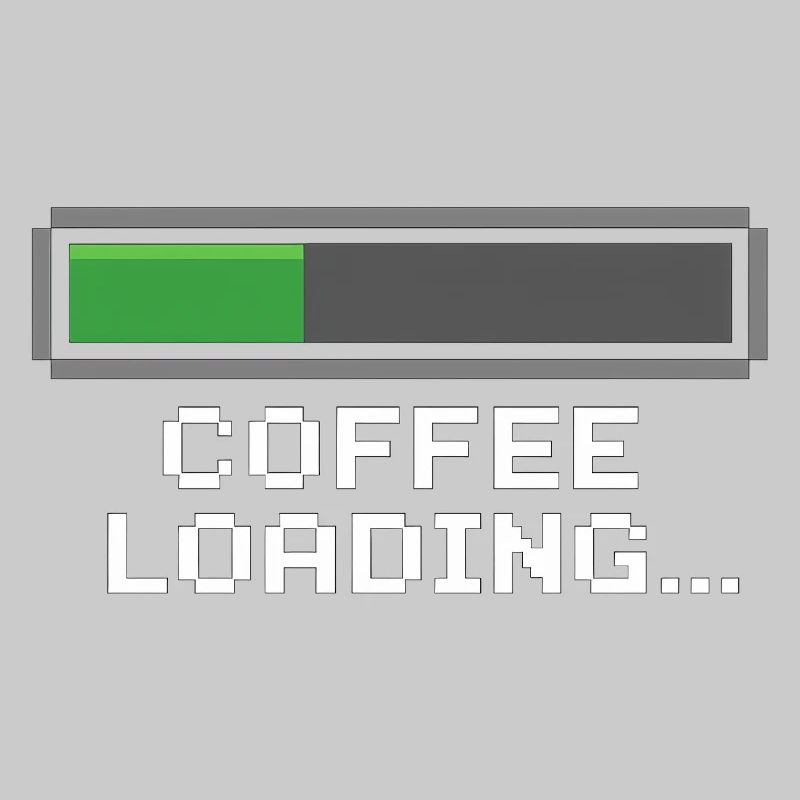 Coffee Loading Bar Pixel
