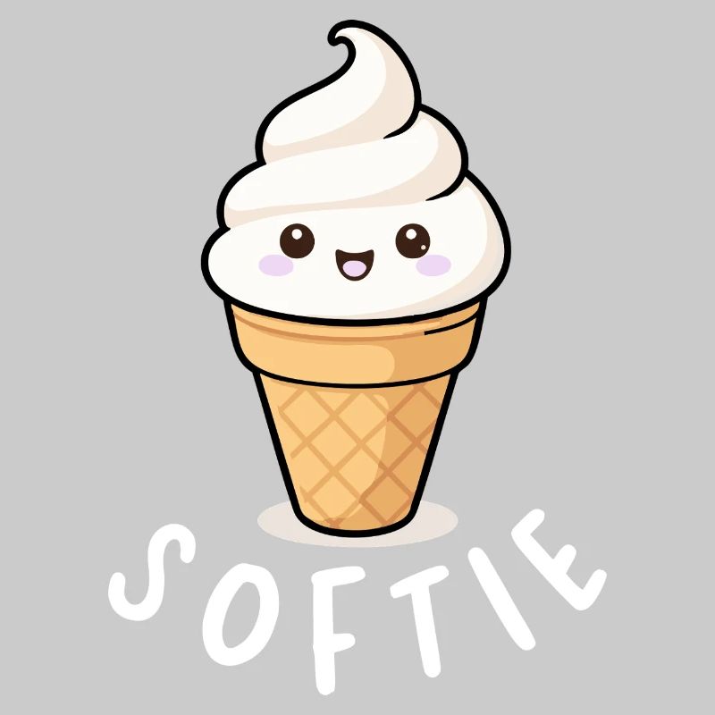 Softie Softeis Liebe Minimal Statement