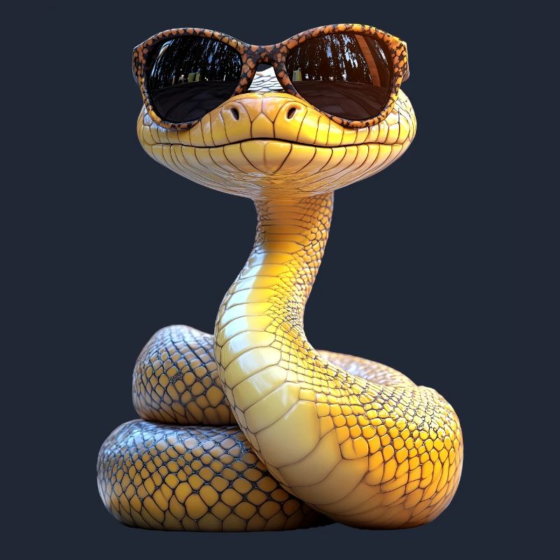 Serpent Python Cobra Mamba Serpent à sonnettes Serpent