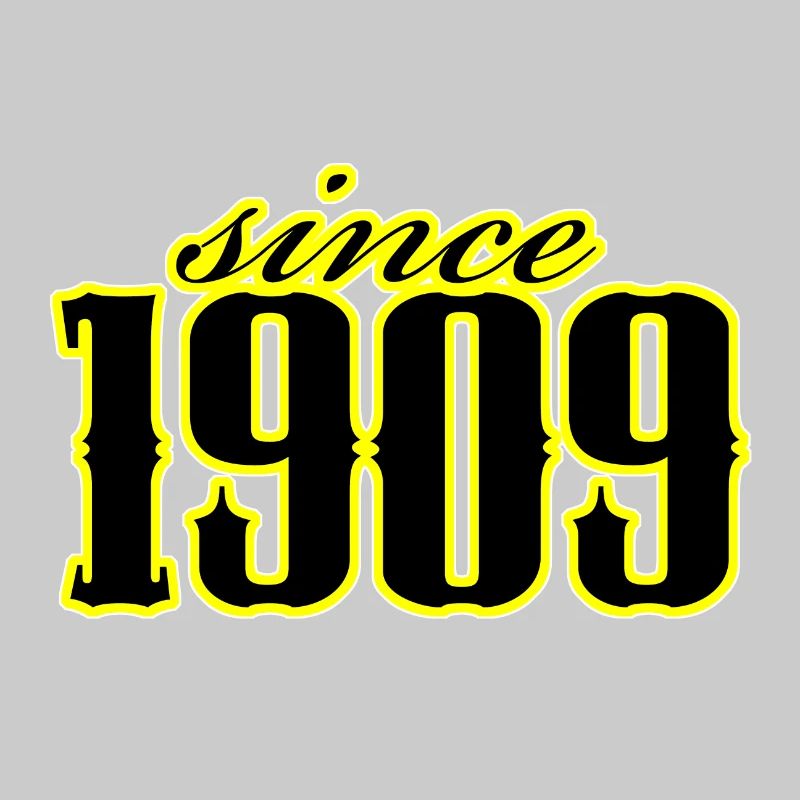 since 1909 (black)