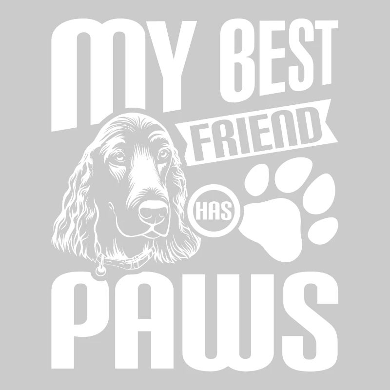 My best fruebd has paws cocker spaniel