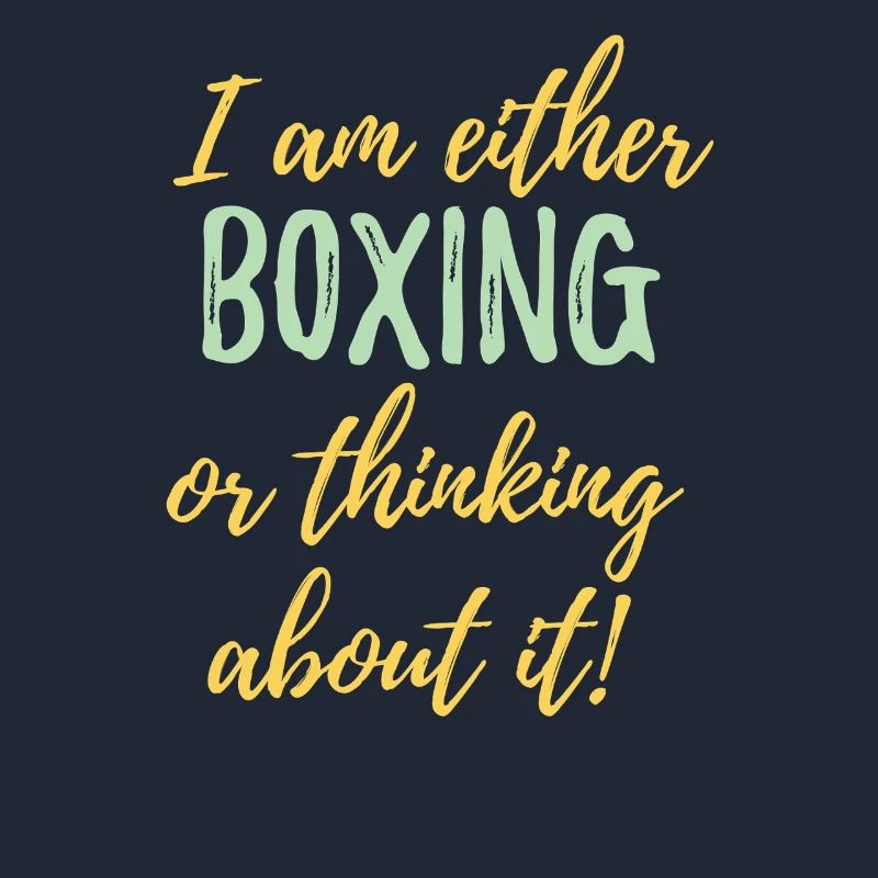Ich boxe entweder oder denke darüber nach.