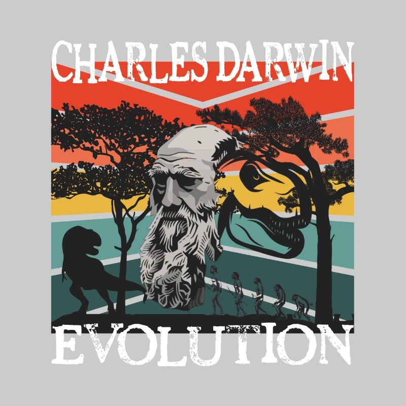 Charles Darwin Evolution textile Geschenkidee