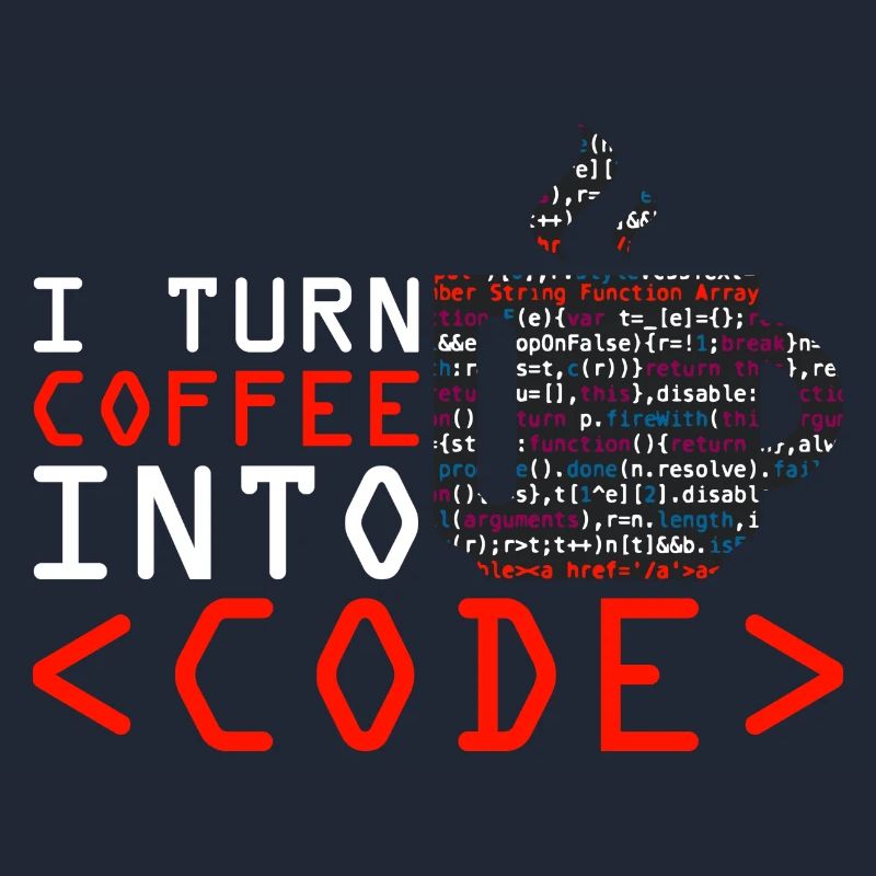 Aus Kaffee Code generieren Programmierer