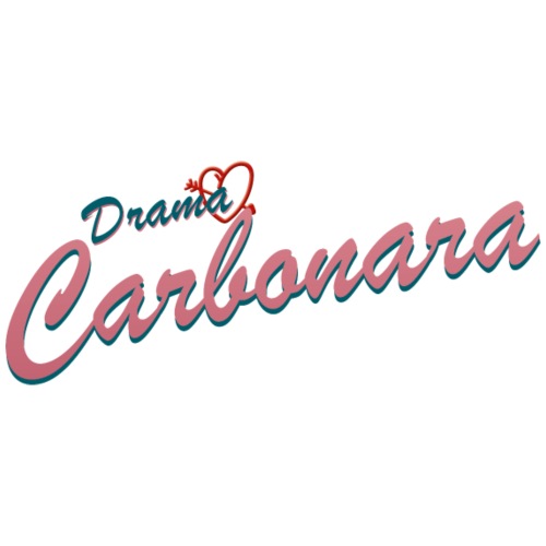 Drama Carbonara Logo hell - Rozpinana bluza z kapturem unisex