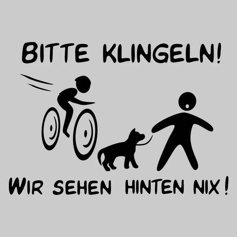 Bitte klingeln! Radfahrer-Hund