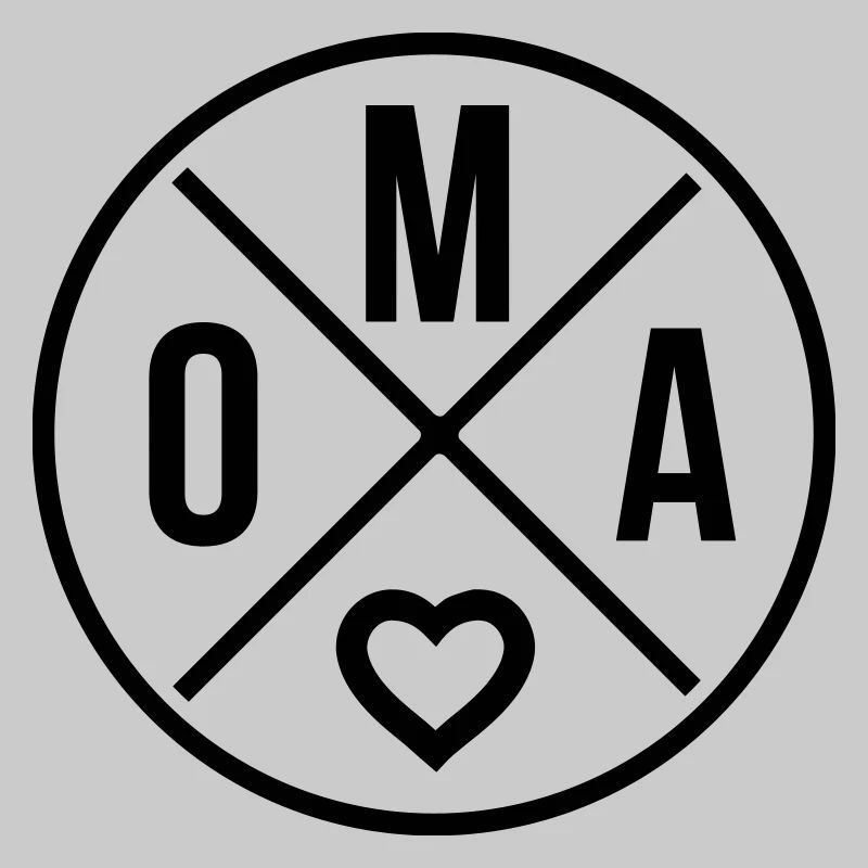 Oma mit Herz Omi Großmutter