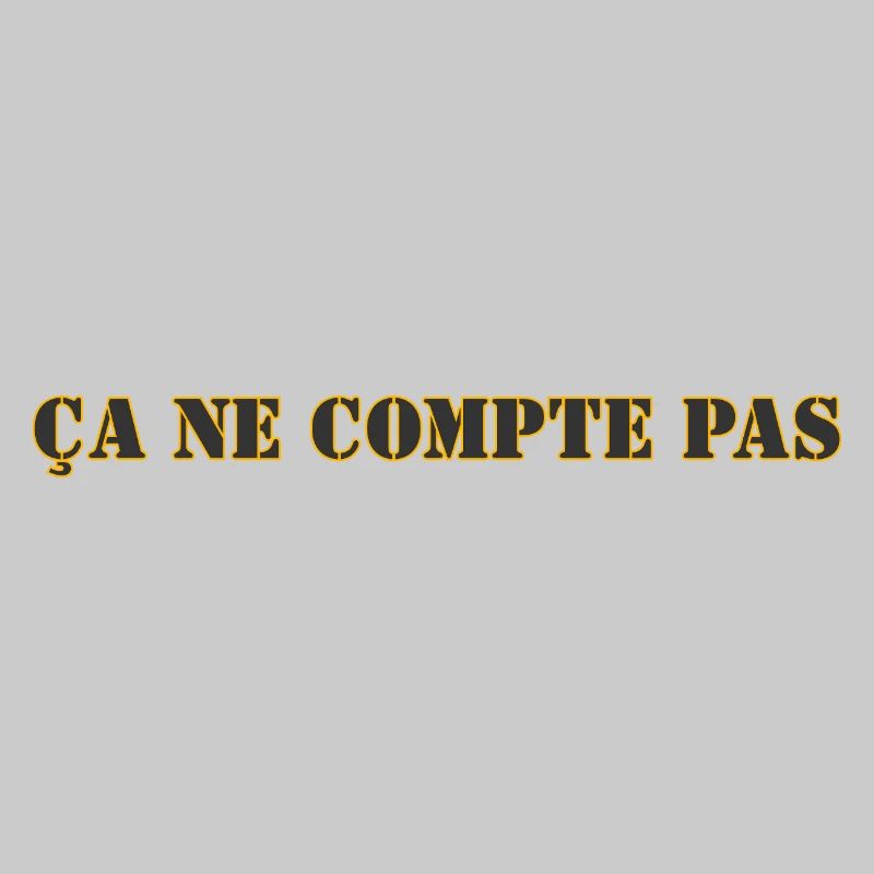 ÇA NE COMPTE PAS