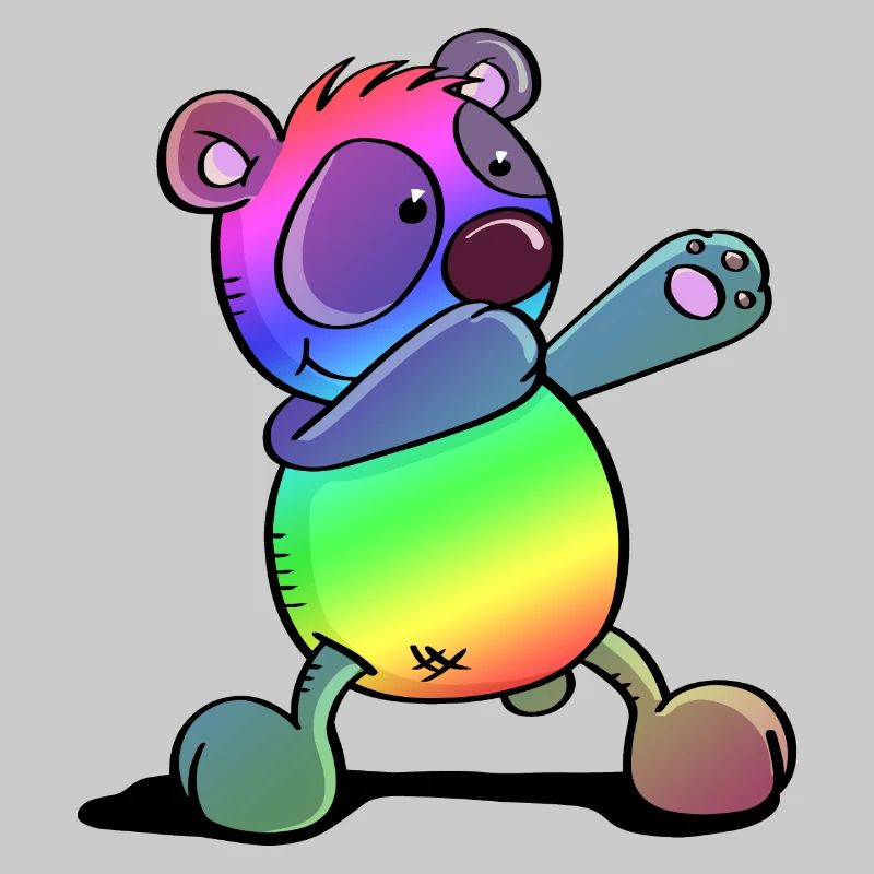 Bunter Pandabär - Dab Dance - Dabbing - Panda