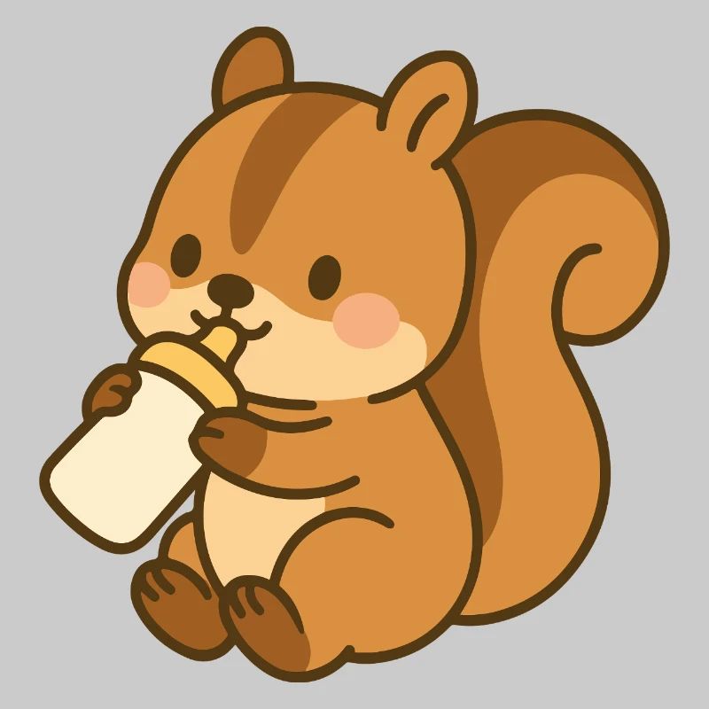 Fläschchen-Flauschehörnchen