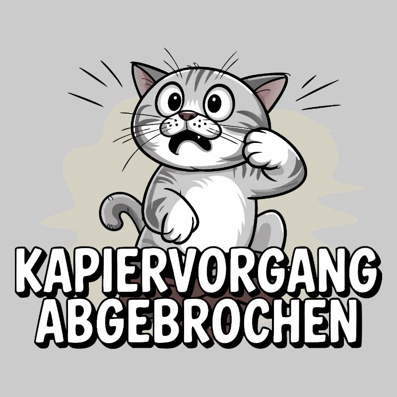 Processus de copie abandonné – chat confus