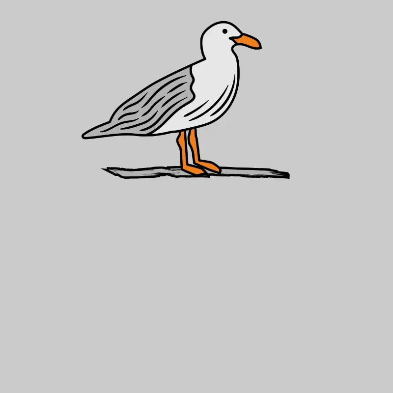 Möwe auf Stein