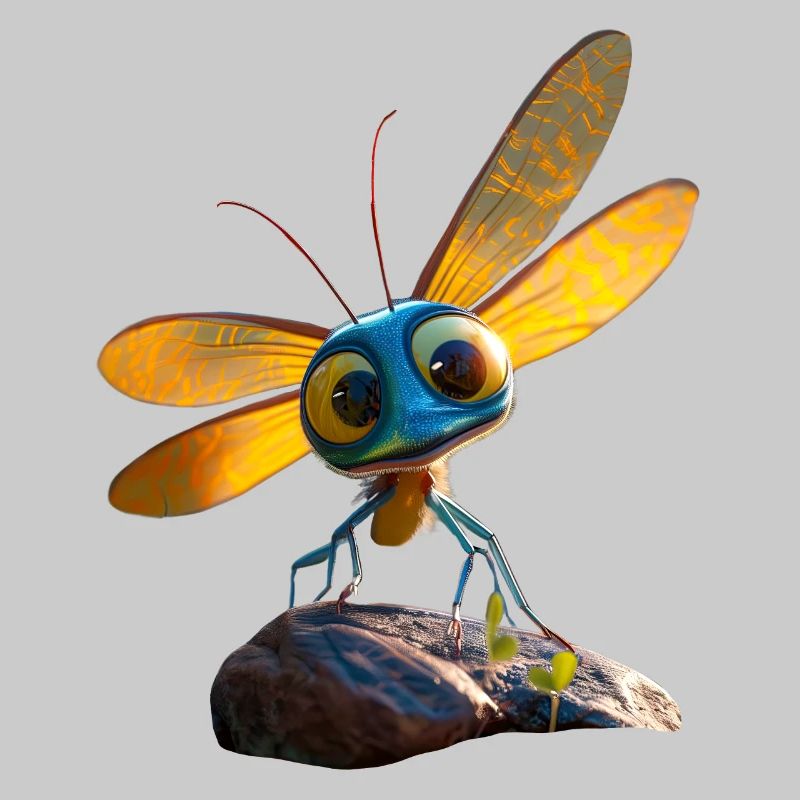 Libellule Libellule Ailes Colorées Libellules Mignonnes
