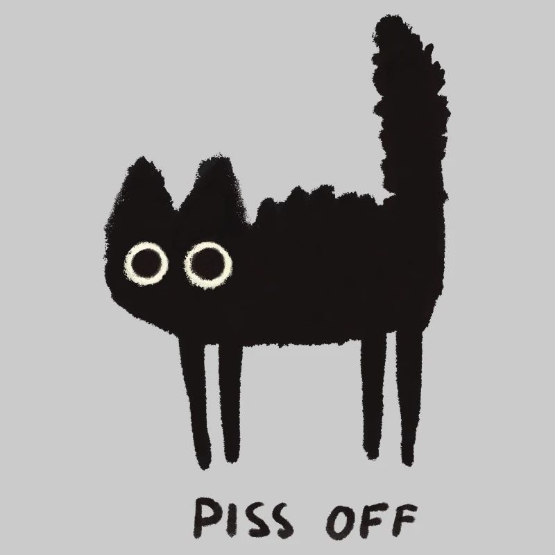 Grumpy Kitty Vibes - Laissez-moi tranquille