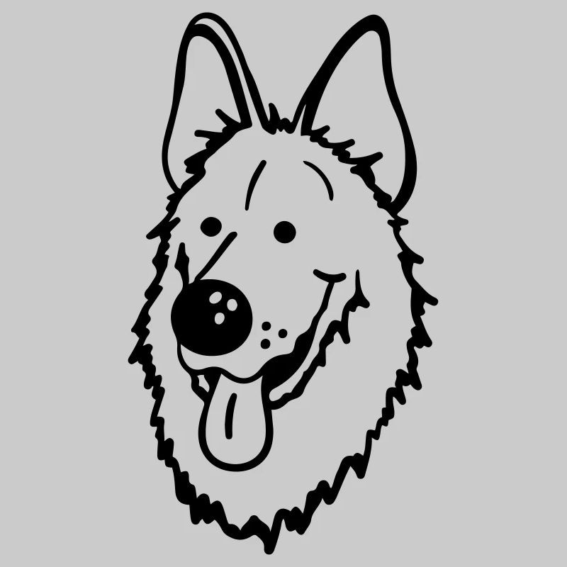 Lustiger Deutscher Schäferhund