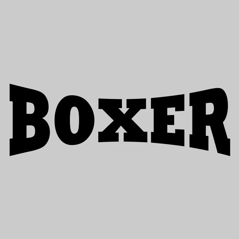 Boxer Schriftzug