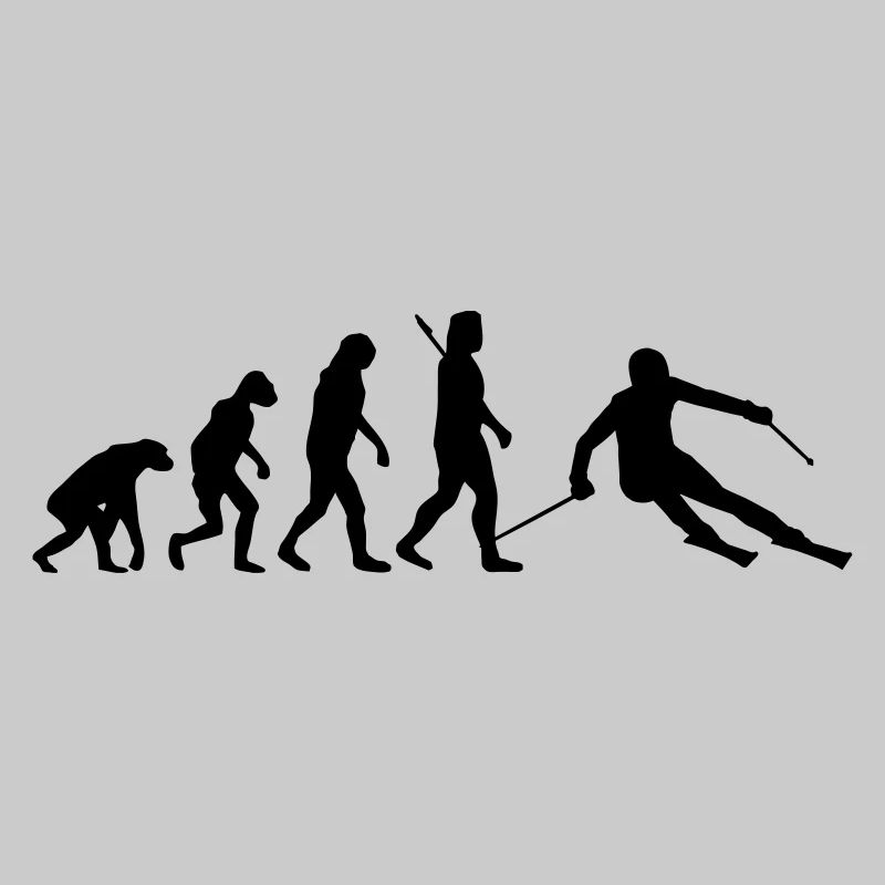 Evolution Skifahrer