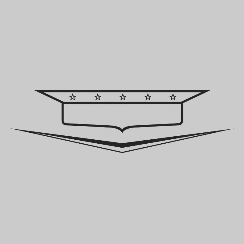 Classic Car Emblem frame empty, design yourself