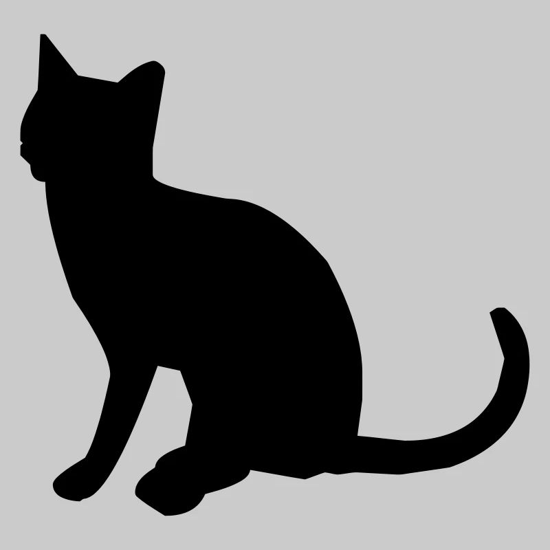 Sitzende Katze