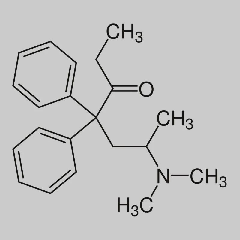 Methadone structural formula