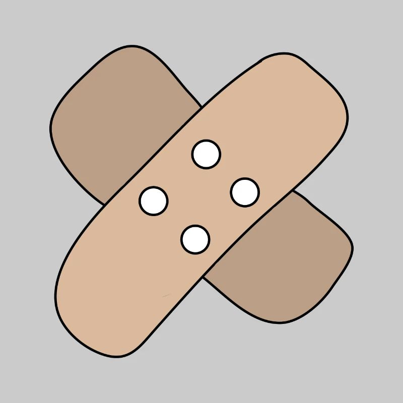 Patch, blessure, blessure, guérison, idée cadeau