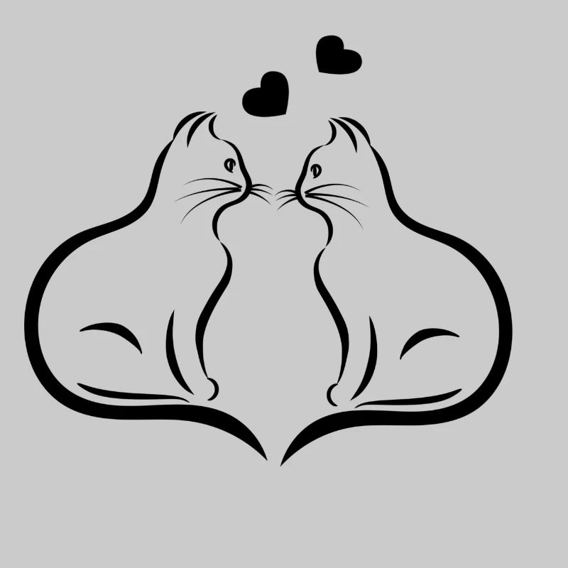 Zwei Katzen