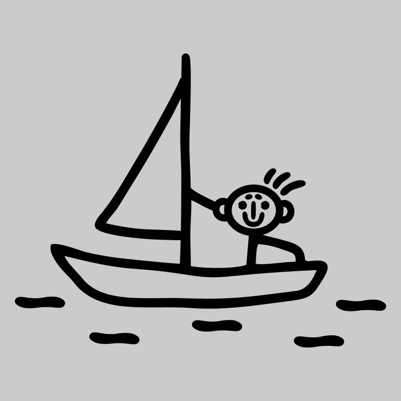 Strichmännchen segeln