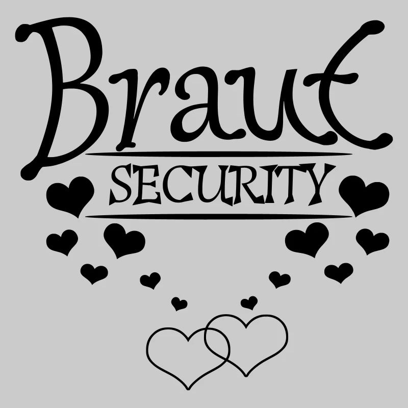Braut Security mit Herzchen