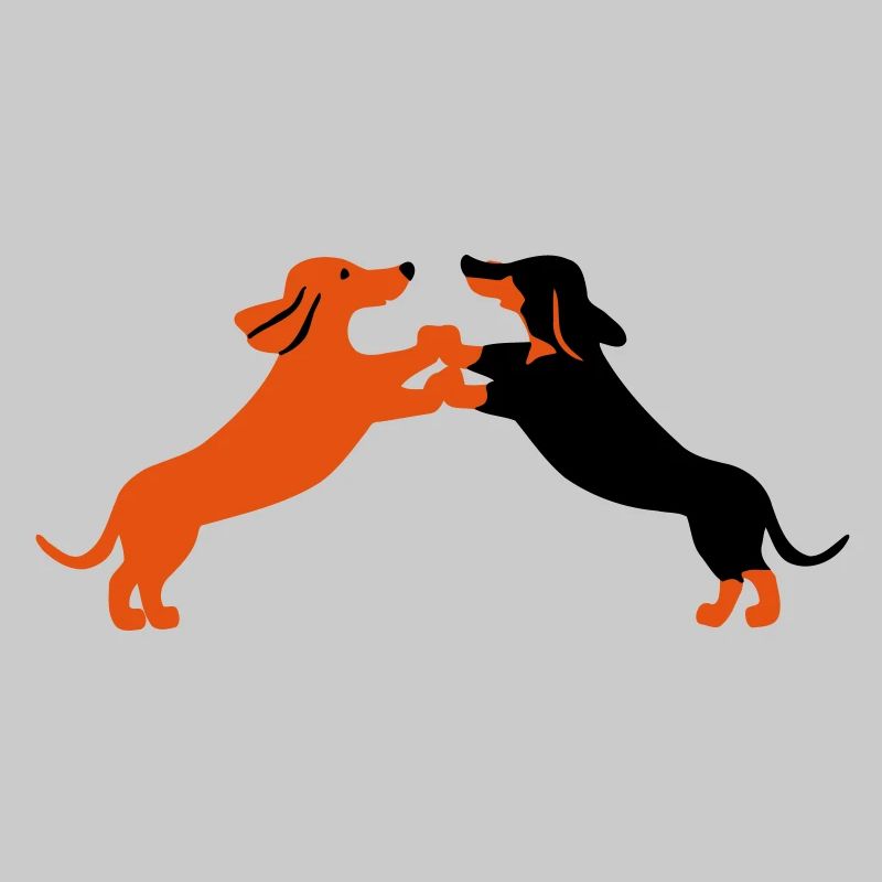dog dancing teckel