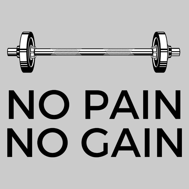 Pas de douleur, pas de gain - avec du poids