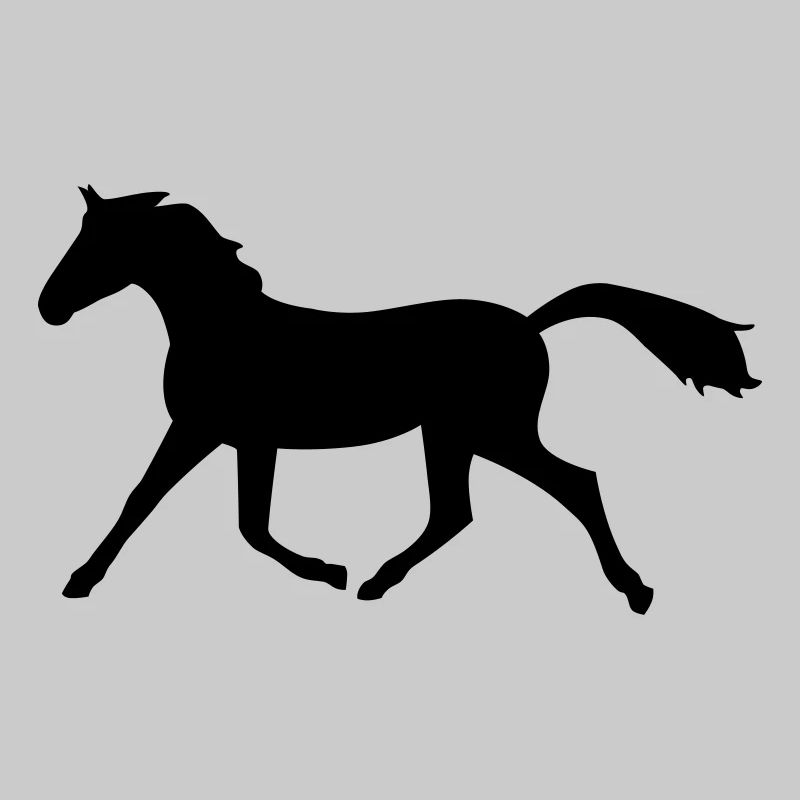 Pferd trabend