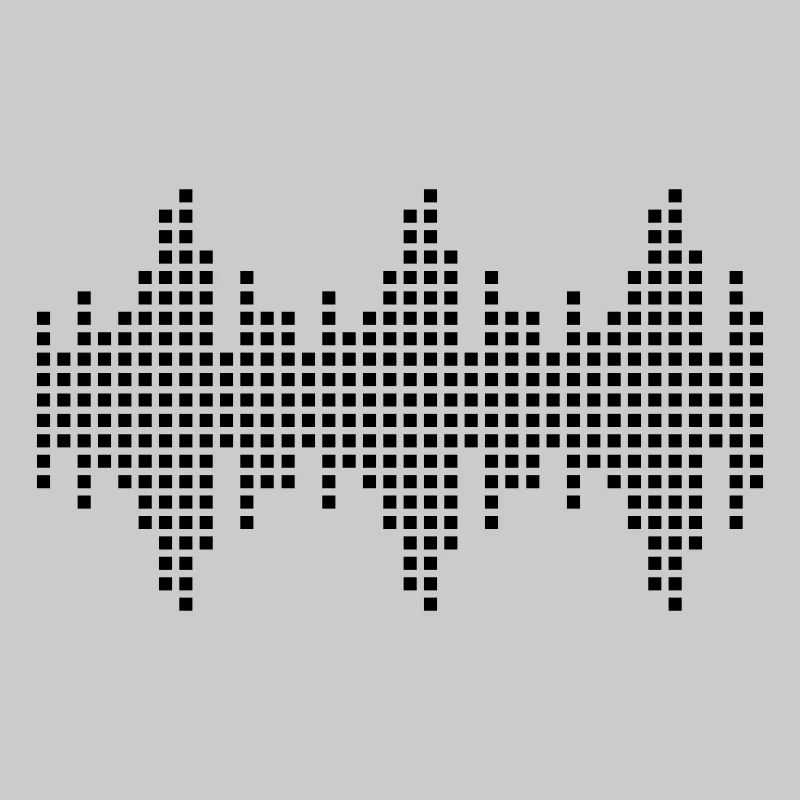 digital waveform frequency grid matrix music