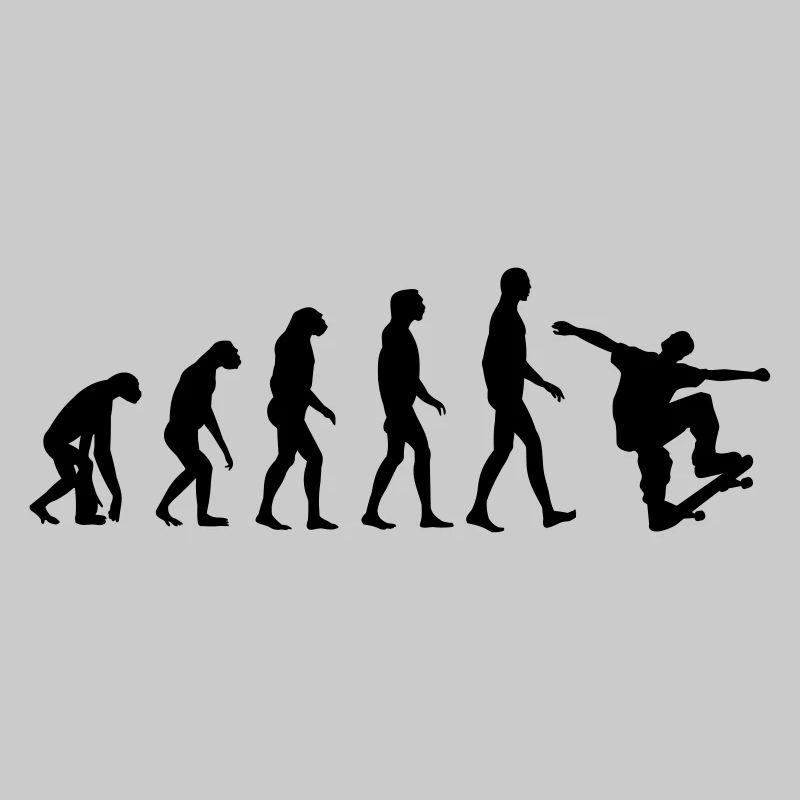 Skater evolution - skateboard - skating - gift
