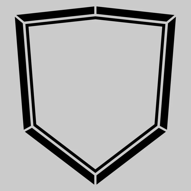 square shield emblem emblem frame banner design lo