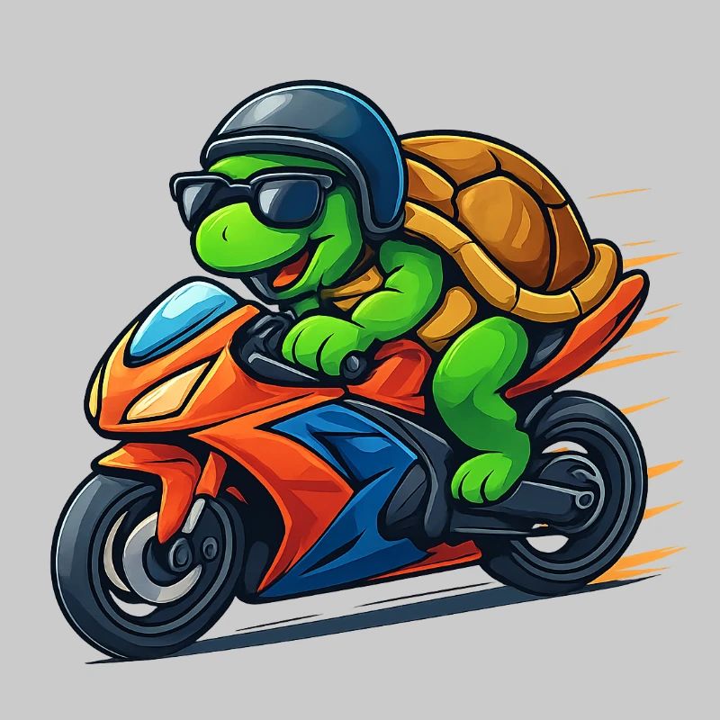 turtle biker